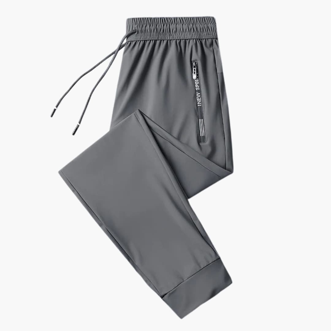 Men's Athletic Sweatpants with Elastic Waist and Side Pockets