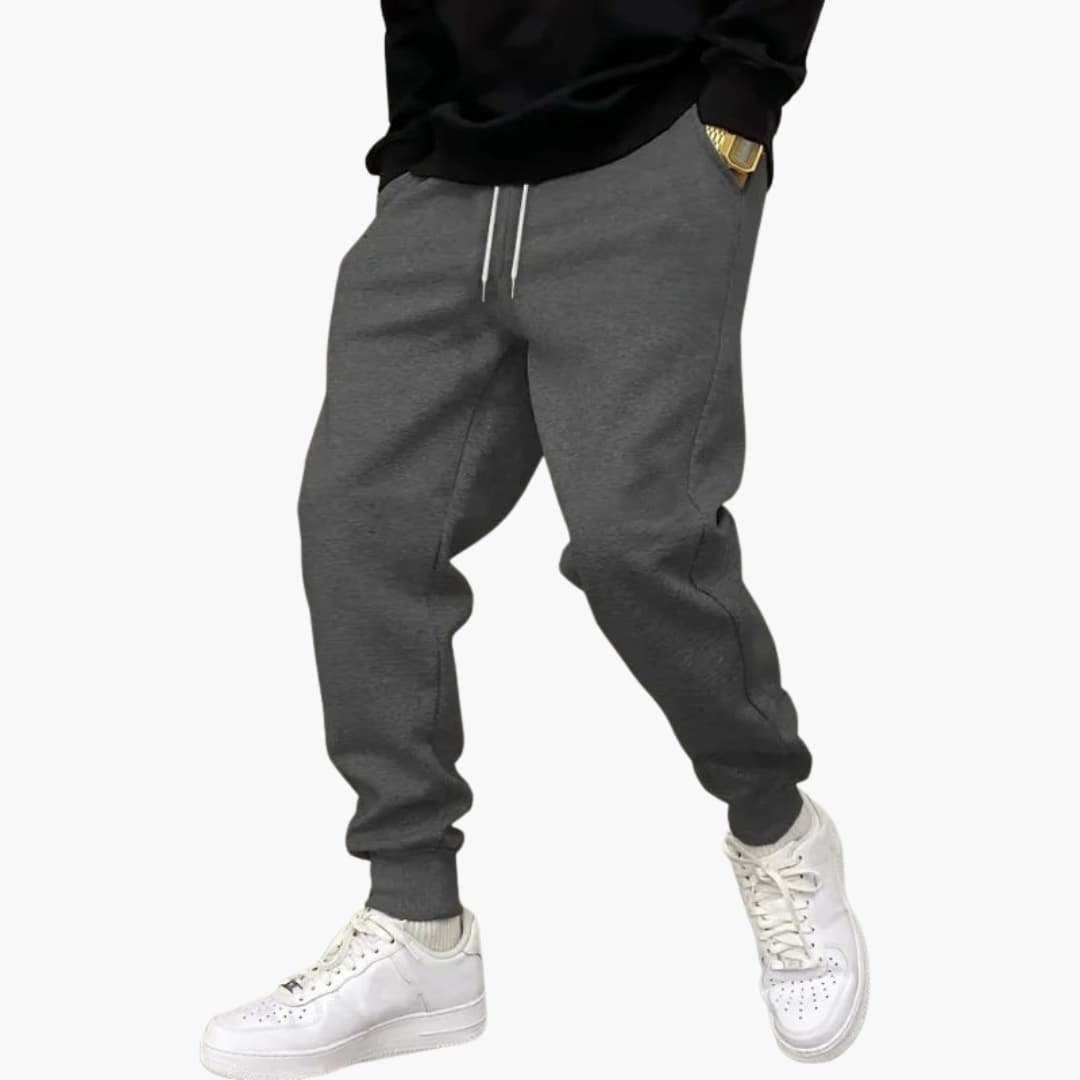 Men's LA Print Sweatpants with Elastic Waistband