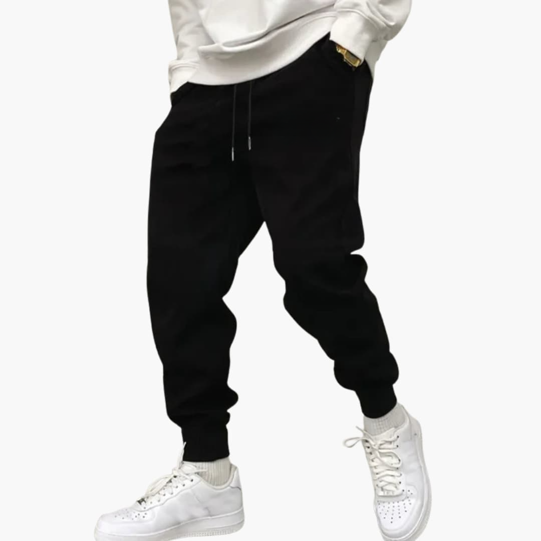 Men's LA Print Sweatpants with Elastic Waistband - Olytrend