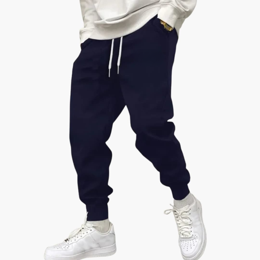 Men's LA Print Sweatpants with Elastic Waistband