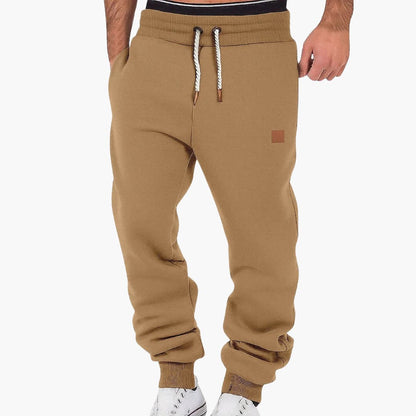Men's Athletic Pants with Pockets and Elastic Waist