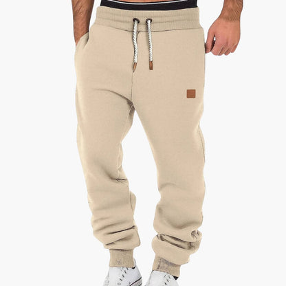 Men's Athletic Pants with Pockets and Elastic Waist
