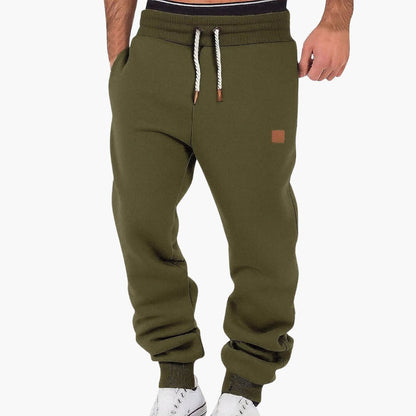 Men's Athletic Pants with Pockets and Elastic Waist