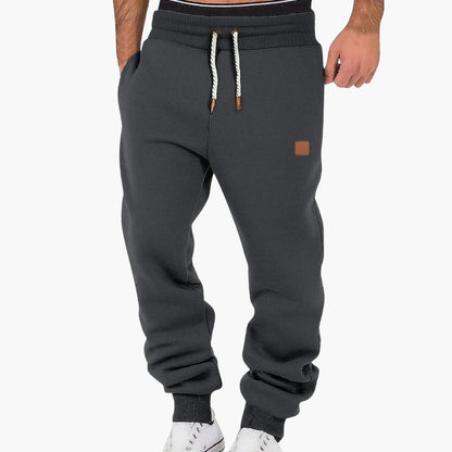 Men's Athletic Pants with Pockets and Elastic Waist