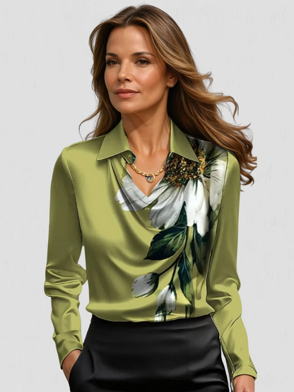 Feminine V Neckline Blouse | Classic Fit - Nocini
