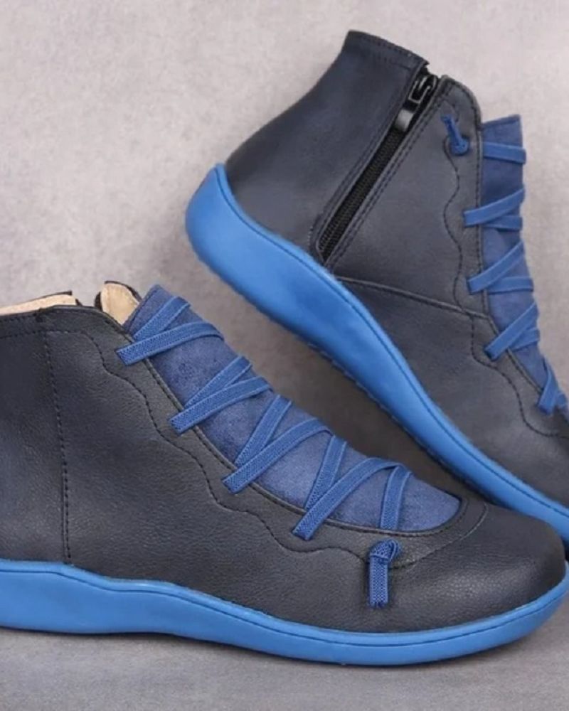 Genuine Leather Low Ankle Boots