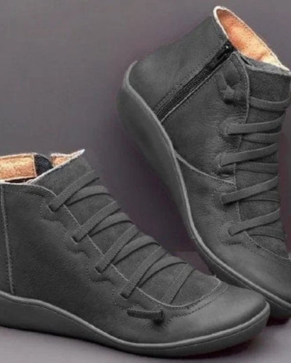 Genuine Leather Low Ankle Boots