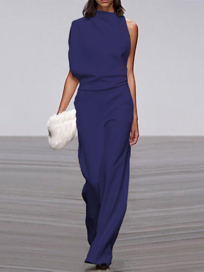 Simple Strapless Jumpsuit with Backless Chic Design