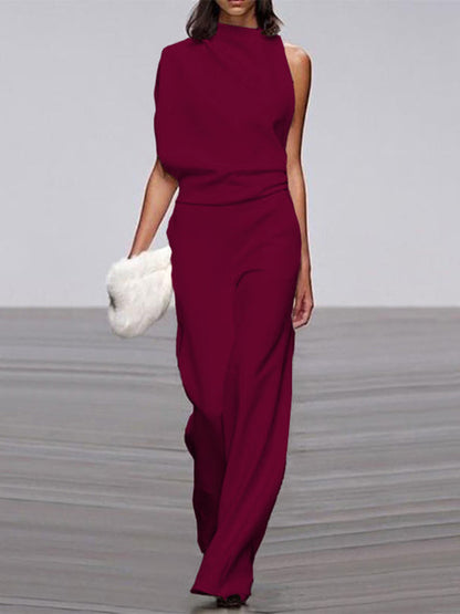 Simple Strapless Jumpsuit with Backless Chic Design