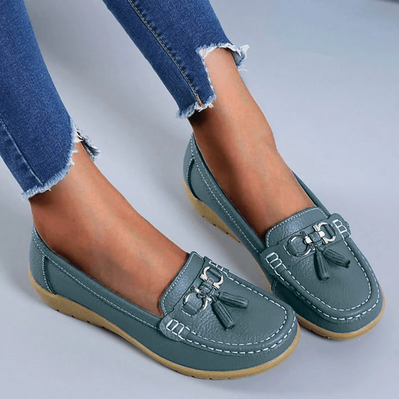 Stylish Vegan Flat Loafers for Daily Wear - Nocini