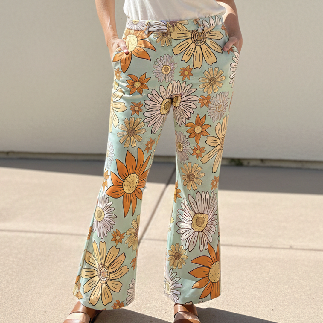 Gorgeous Blooming Loose Fit Trousers - Nocini