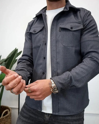 Classic Button Down Shirt Jacket