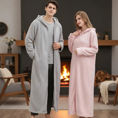 Plush Hooded Spa Robe - Pexav