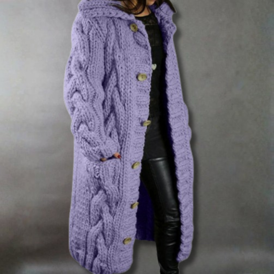 Warm and Flattering Long Winter Coat