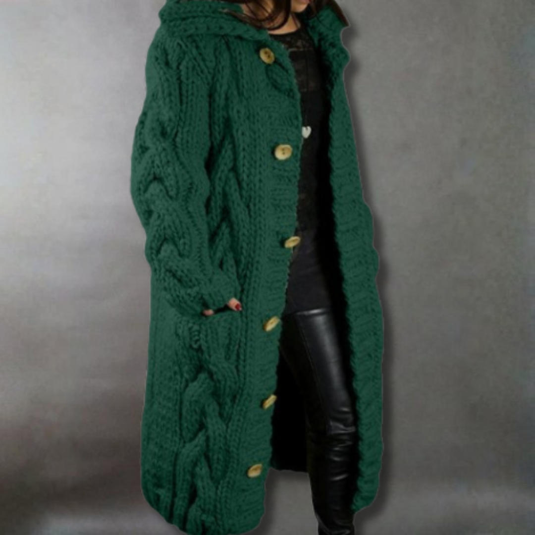 Warm and Flattering Long Winter Coat