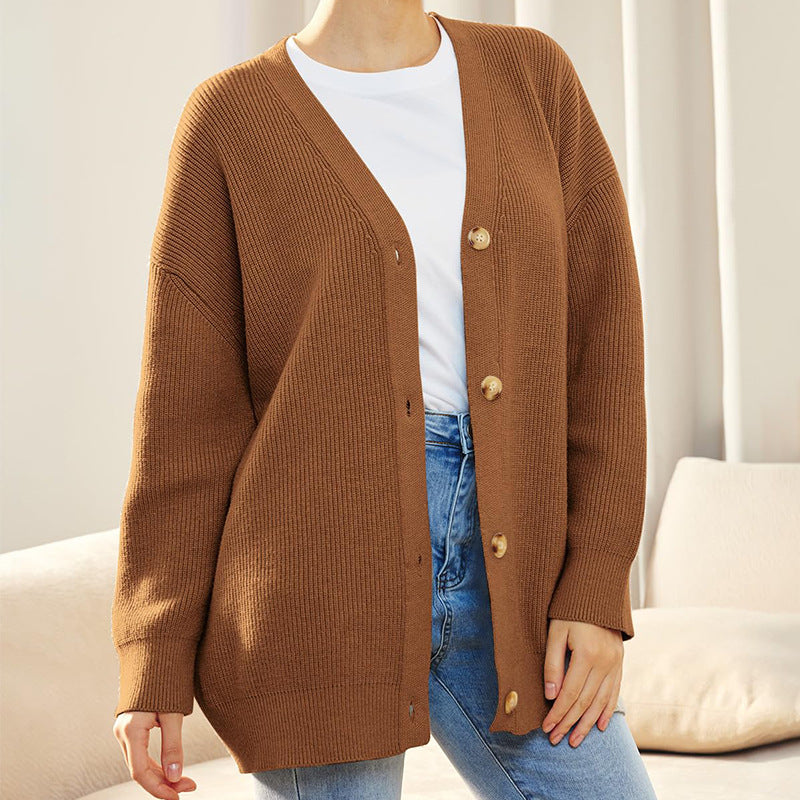 Soft Relaxed Fit Open Cardigan for Women
