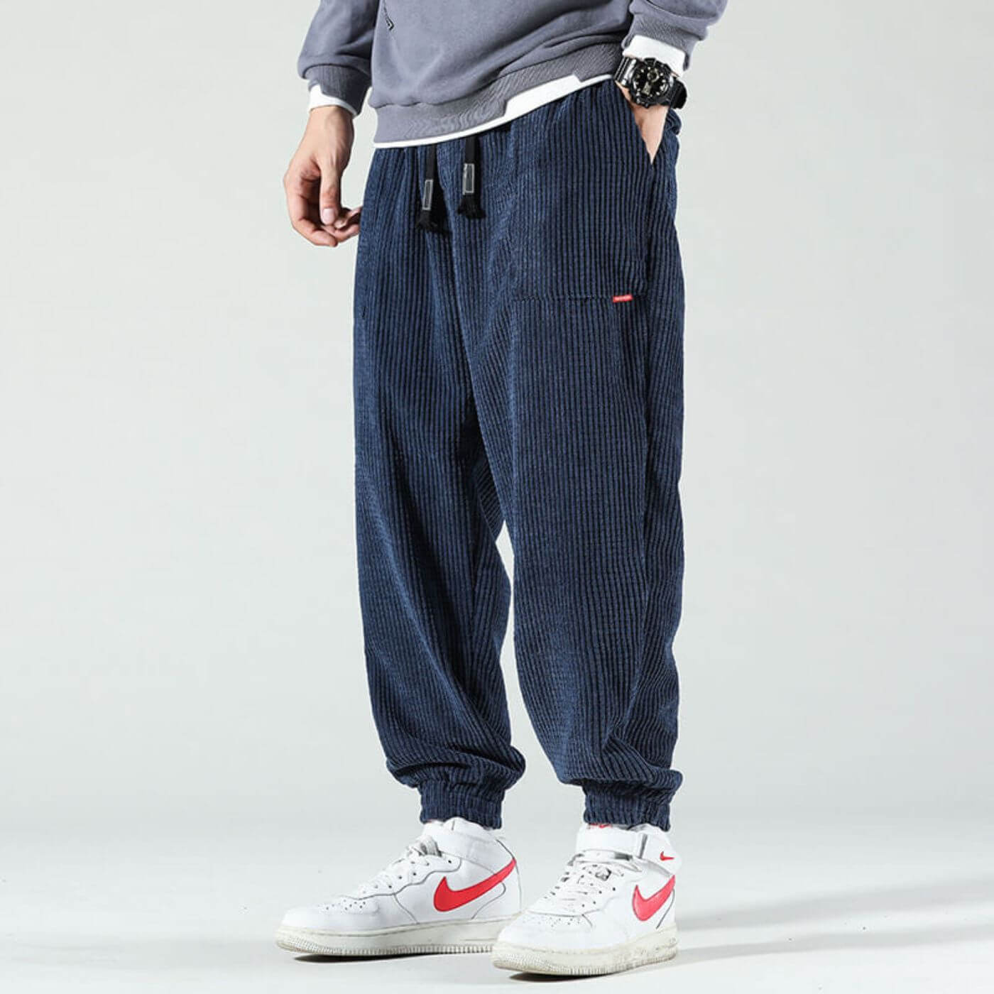 Rugged Corduroy Casual Pants - Olytrend