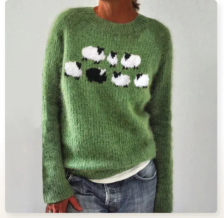 Classic Ladies Crew Neck Sweater - Nocini