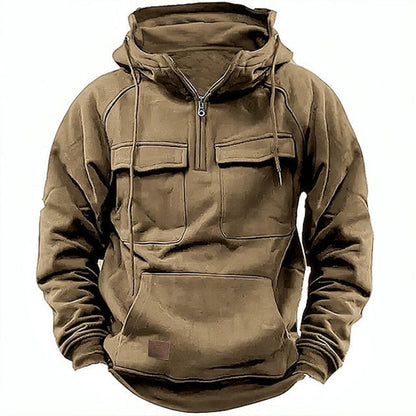Classic Biker Jacket Hoodie for Men