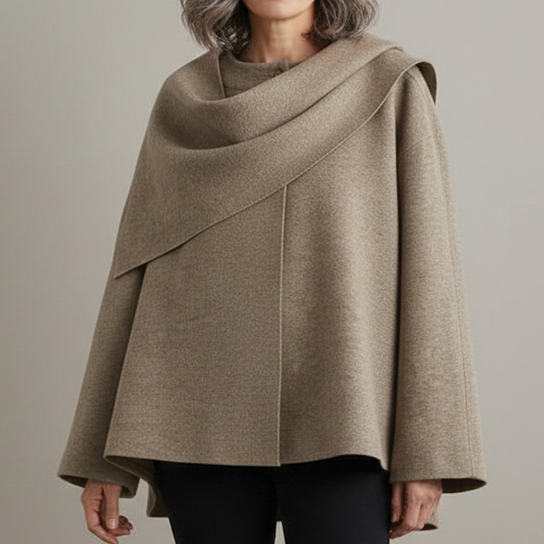 Chic Slanted Snow Coat - Nocini