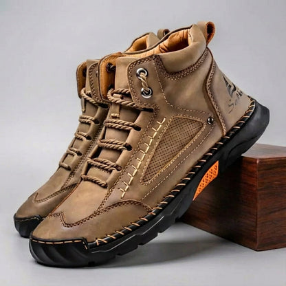 Durable Tan Ankle Boots for Men