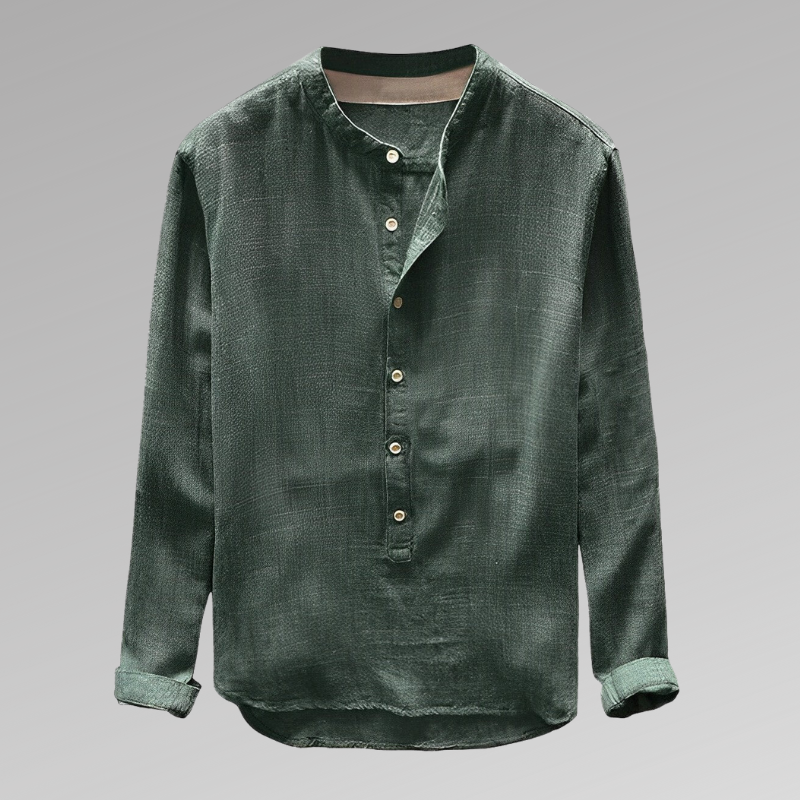 Men's Lightweight Long Sleeve Button Down Shirt