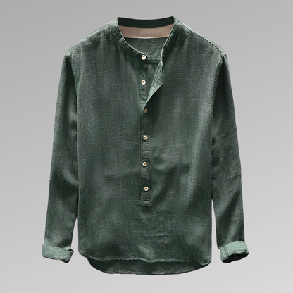 Men's Lightweight Long Sleeve Button Down Shirt