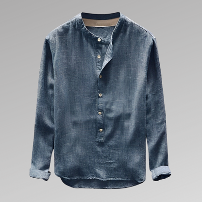 Men's Lightweight Long Sleeve Button Down Shirt - Nocini
