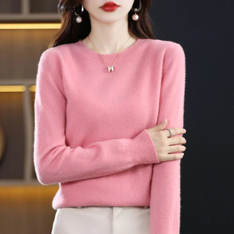 Luxurious Soft Cashmere Women's Crew Sweater - Nocini