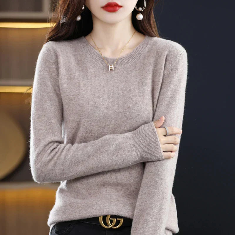Luxurious Soft Cashmere Women's Crew Sweater