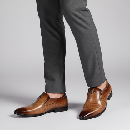 Leather Style Men's PU Dress Shoe - Pexav