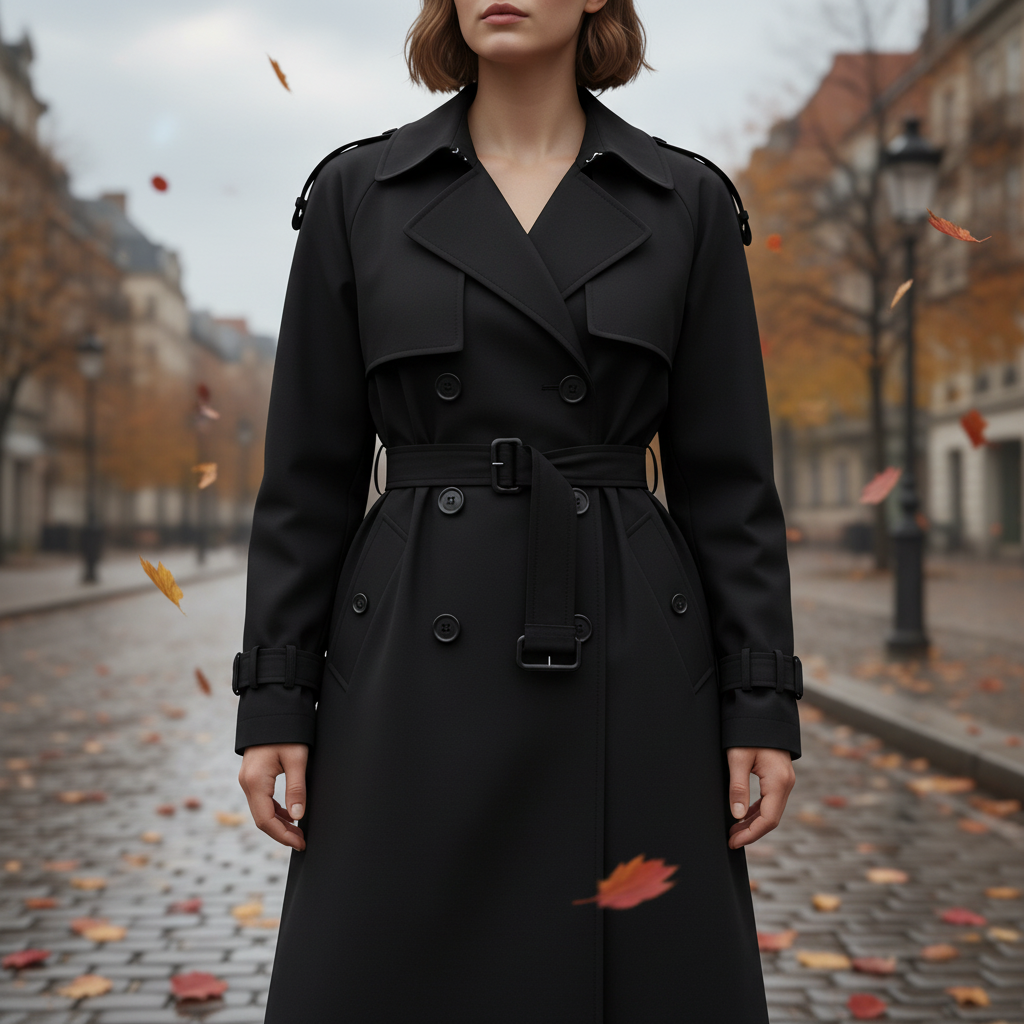 Timeless Women's Long Trench Coat - Pexav