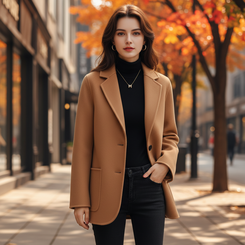 Timeless Wool Blazer Coat - Pexav