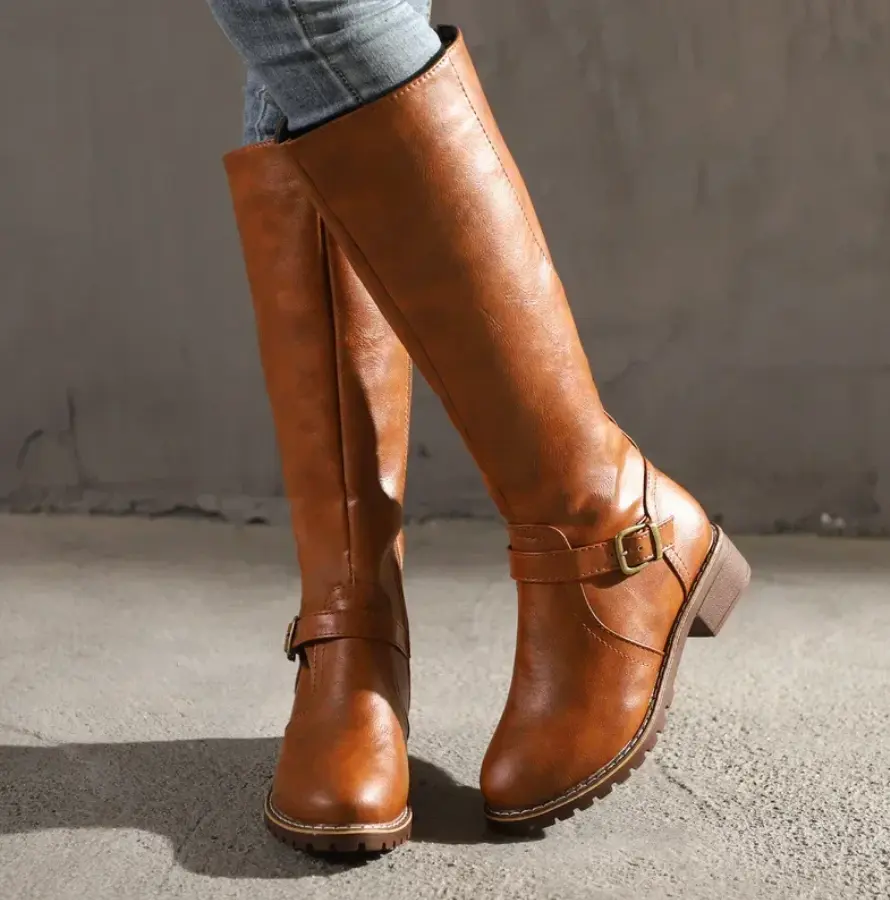 Women's Tall Leather Comfort Boots - Nocini