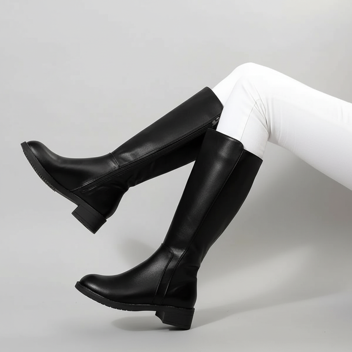Tall Leather Boots for Ladies - Olytrend