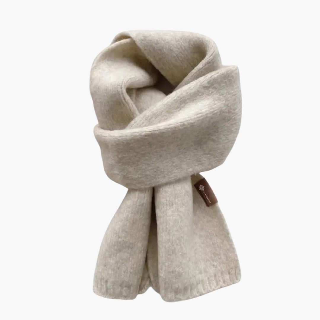 Soft Plush Winter Scarf with Chunky Rectangular Design