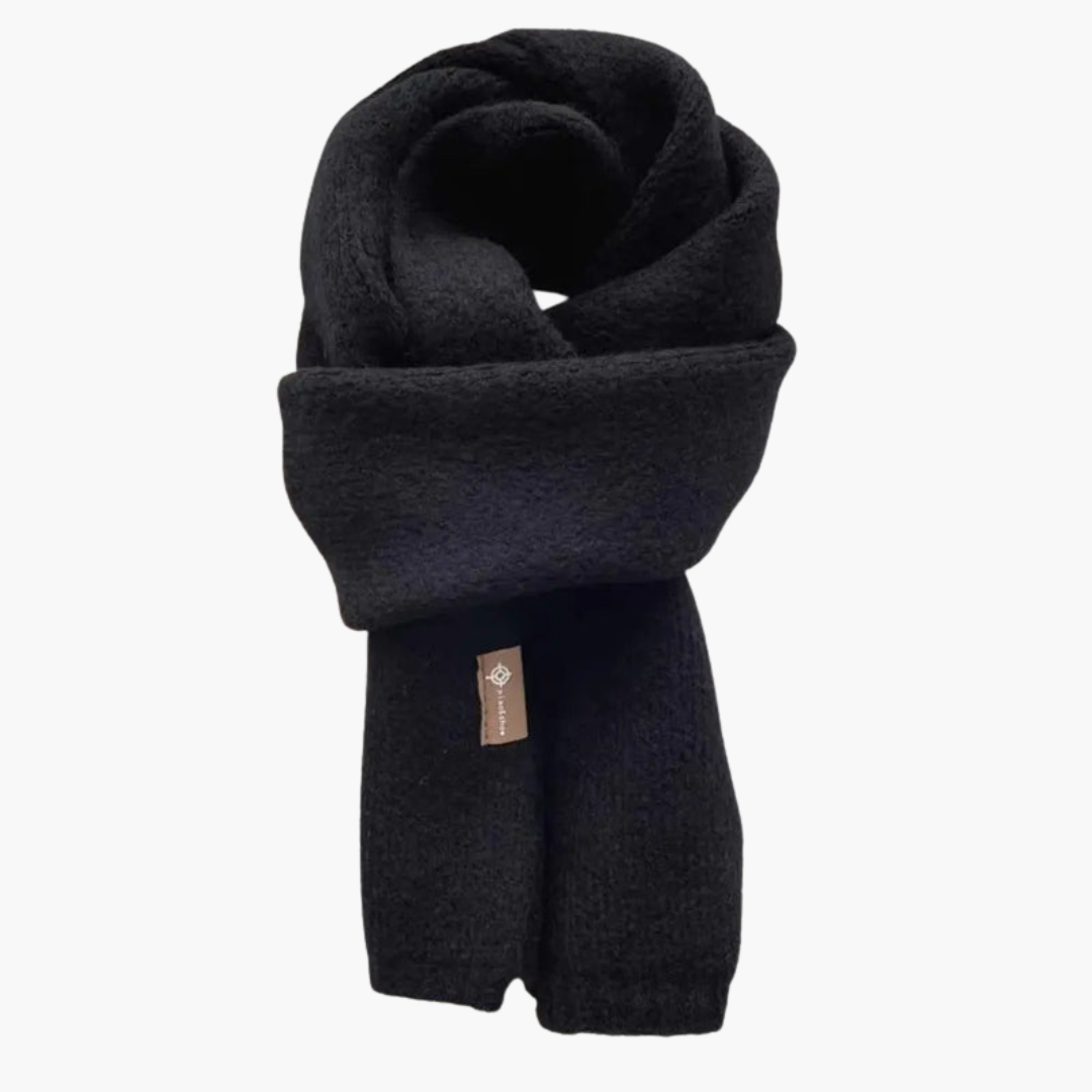 Soft Plush Winter Scarf with Chunky Rectangular Design