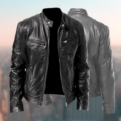 Classic Men's Genuine Leather Coat