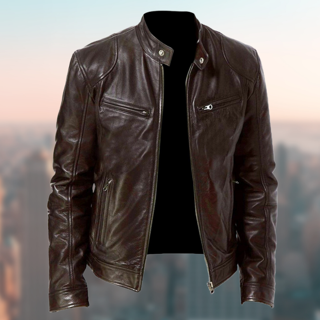 Classic Men's Genuine Leather Coat