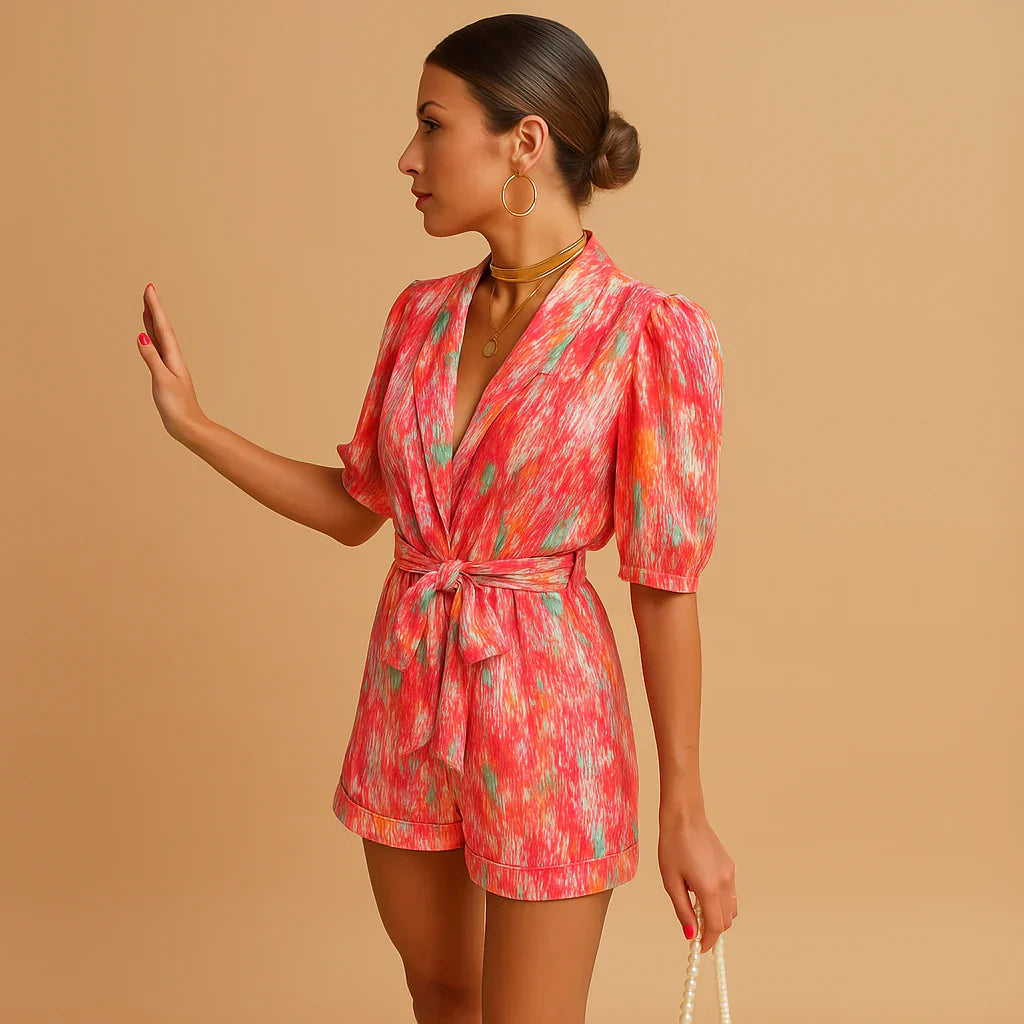 Fun Sunny Top with Puffy Sleeves