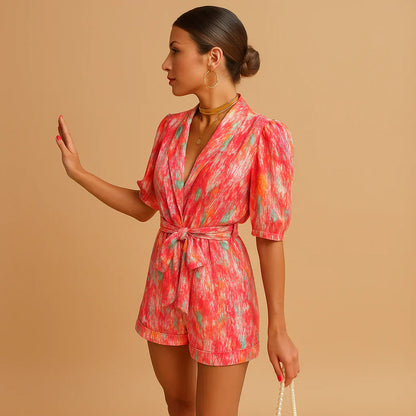 Fun Sunny Top with Puffy Sleeves