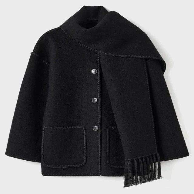 Casual Open Front Fringe Jacket