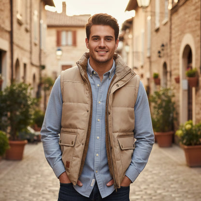 Thermal Insulated Men's Fleece Lined Winter Vest