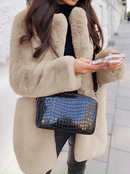 Warm Fuzzy Parka Coat for Women