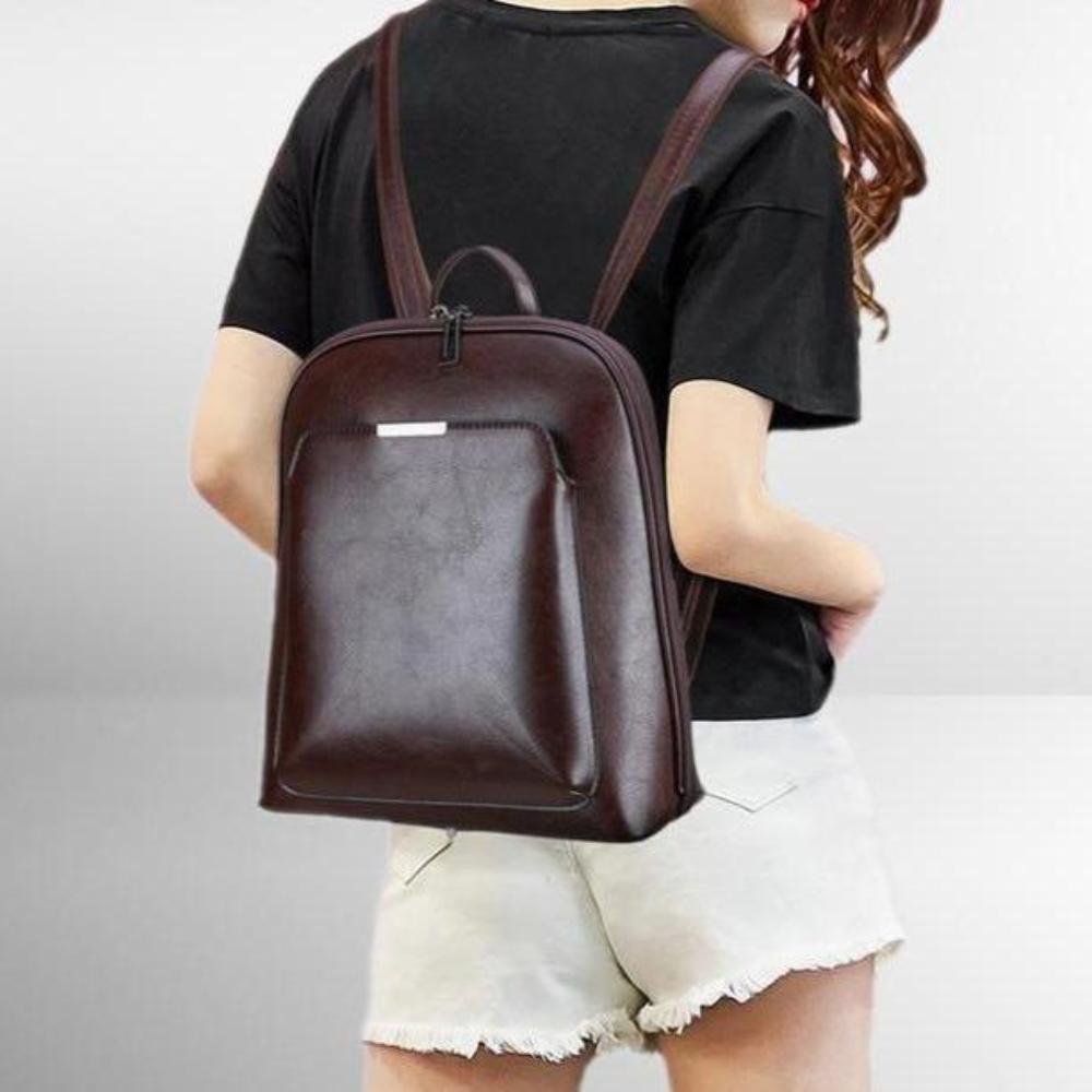 Eco Friendly Fake Leather Backpack - Nocini