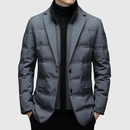 Slim Fit Quilted Men's Blazer Jacket