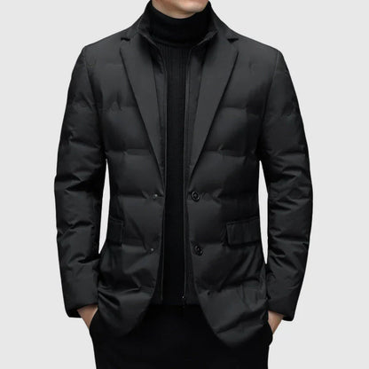 Slim Fit Quilted Men's Blazer Jacket - Nocini