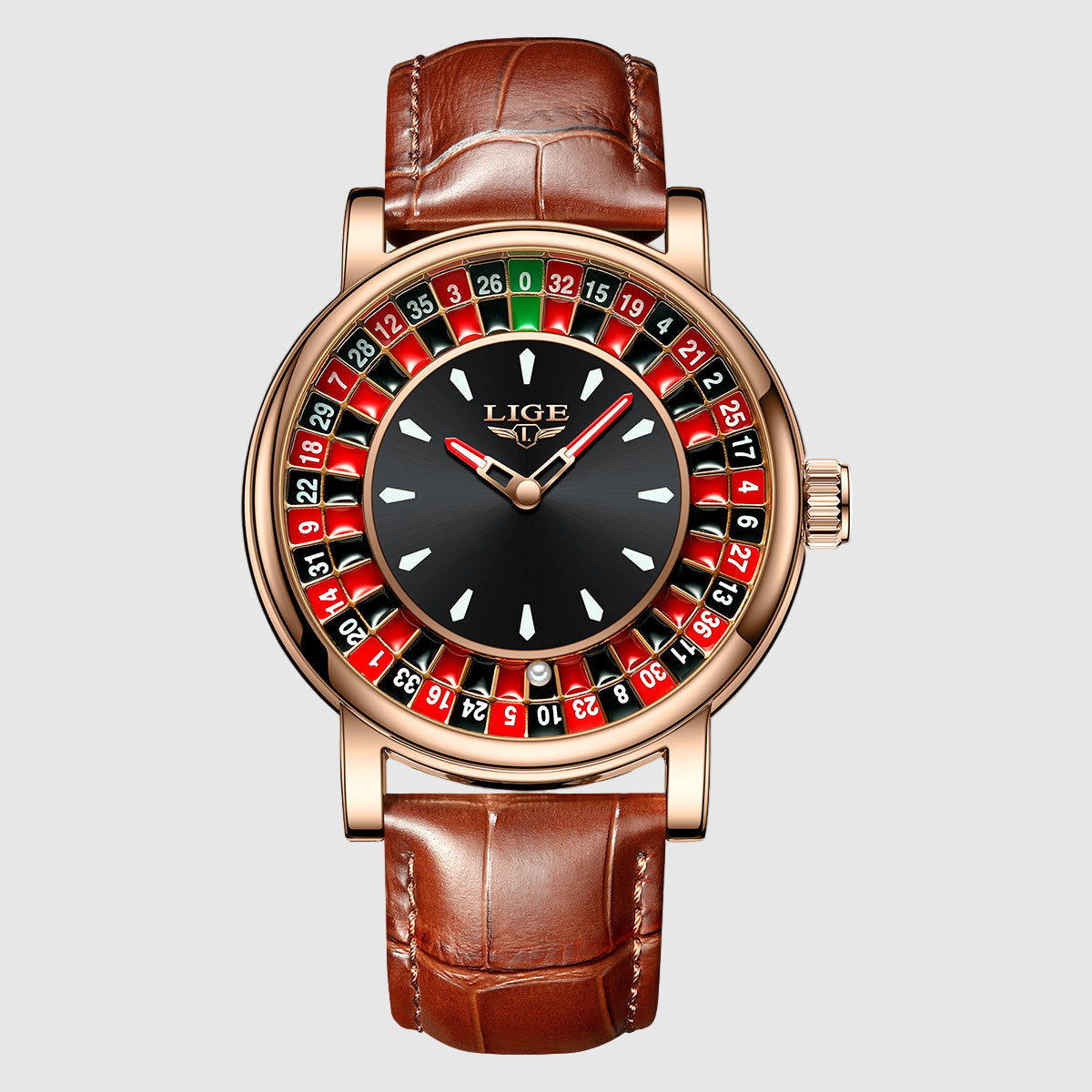 Classic Rose Gold Oliver Theme Wrist Watch