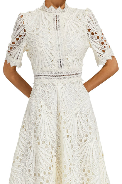 Elegant Floral Midi Dress for Women
