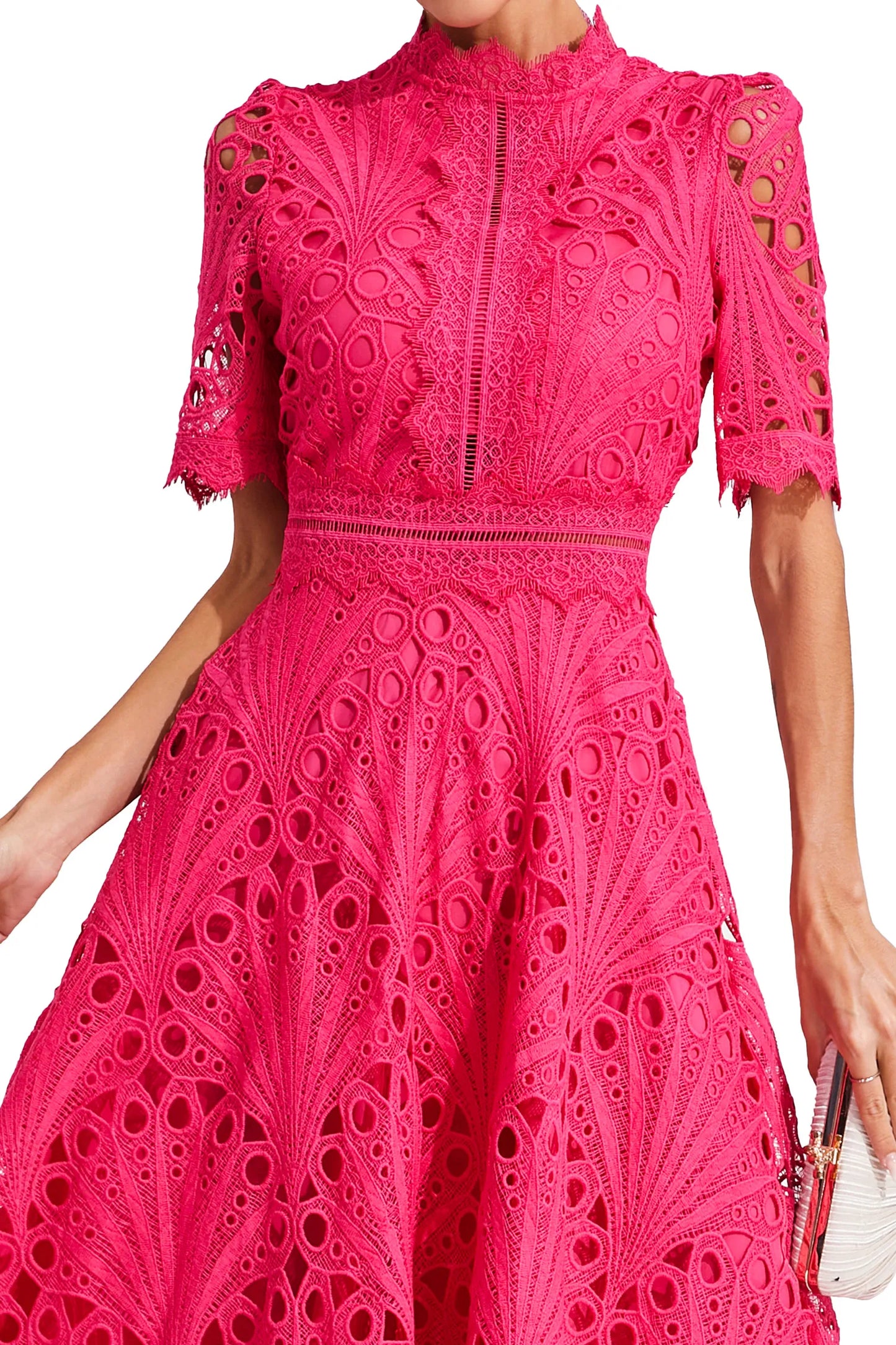 Elegant Floral Midi Dress for Women